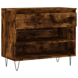 Walplus Shoe Cabinet Smoked Oak 70X36X60 Cm Engineered Wood - thumbnail 2