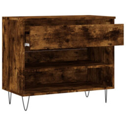 Walplus Shoe Cabinet Smoked Oak 70X36X60 Cm Engineered Wood - thumbnail 6