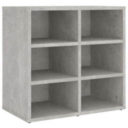 Berkfield Shoe Cabinets 2 Pcs Concrete Grey 52.5X30X50 Cm - thumbnail 4