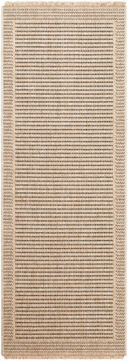 Livabliss Mirage-Cottage Tan Black Fringe In- & Outdoor Jute-Look Rug 80 X 220 Cm Easy Care, Non Shedding - image 1