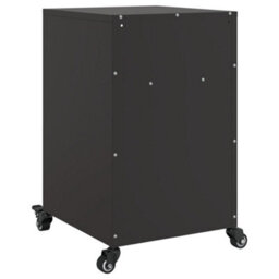Berkfield Bedside Cabinet Black 36X39X59 Cm Steel - thumbnail 8