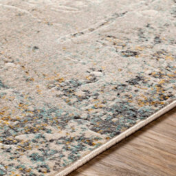 Livabliss City-Abstract Yellow Grey Blue Modern Marble Living Dining Bedroom Rug 160 X 220 Cm Easy Care, Non Shedding - thumbnail 3