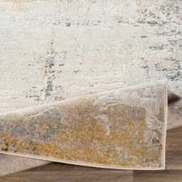 Livabliss City-Abstract Yellow Grey Blue Modern Marble Living Dining Bedroom Rug 160 X 220 Cm Easy Care, Non Shedding - thumbnail 4