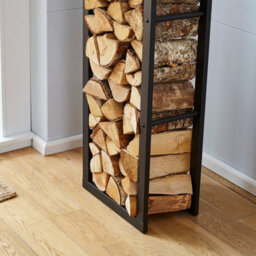 Neo Tall Black Firewood Log Rack - thumbnail 6