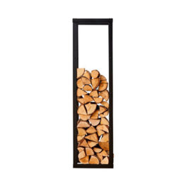Neo Tall Black Firewood Log Rack - thumbnail 2