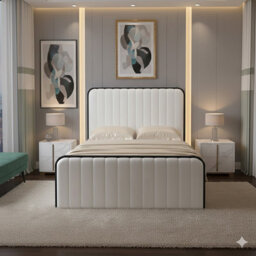 Harmin Stylish Modern Double Bed With Built-In Pet Nook Comfort And Elegance Combined - thumbnail 2