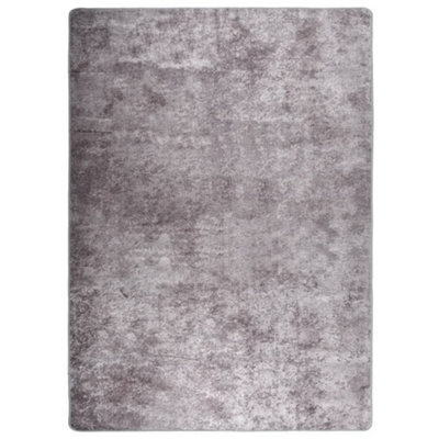 Berkfield Rug Washable 120X180 Cm Grey Anti Slip