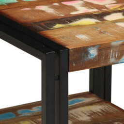 Berkfield Coffee Table Multicolour 40X50X38 Cm Solid Wood Reclaimed - thumbnail 6