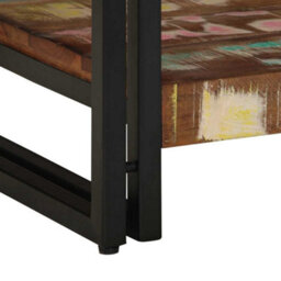 Berkfield Coffee Table Multicolour 40X50X38 Cm Solid Wood Reclaimed - thumbnail 8