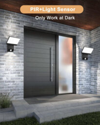 Amorly Wired Motion Sensor Outdoor Light, 18W Square Led Wall Sconce, Cool White Waterproof Exterior Lighting For Patio,doorway,garage - thumbnail 4