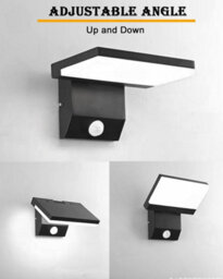 Amorly Wired Motion Sensor Outdoor Light, 18W Square Led Wall Sconce, Cool White Waterproof Exterior Lighting For Patio,doorway,garage - thumbnail 3