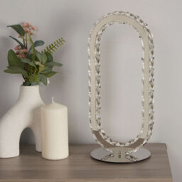Pagazzi Lighting Pagazzi Mendoza Chrome And Clear Glass Led Table Lamp - thumbnail 5