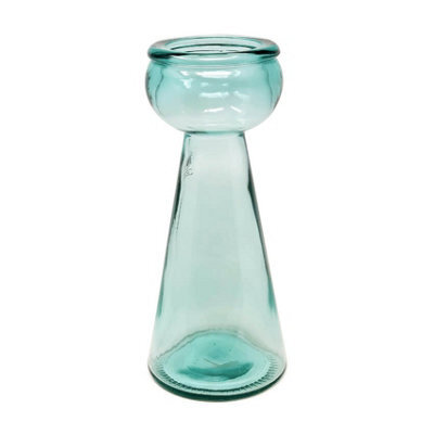 Verano Spanish Ceramics Recycled Glass Clear Home Décor Candle Holders (H) 30Cm - image 1