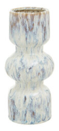 Orsina Medium Vase, Beige Stoneware Vase, Free Standing Vase For Contemporary Homes, Marbling Effect Stoneware Vase - thumbnail 1