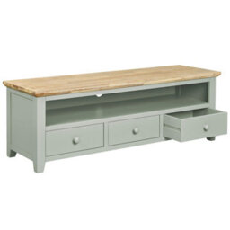 Statement Furniture Florence Sage Green Tv Stand With 3 Drawers And Shelf - thumbnail 5