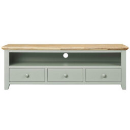 Statement Furniture Florence Sage Green Tv Stand With 3 Drawers And Shelf - thumbnail 2