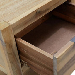 Vidaxl Nightstand With Drawer 40X30X48 Cm Solid Acacia Wood - thumbnail 5