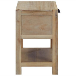 Vidaxl Nightstand With Drawer 40X30X48 Cm Solid Acacia Wood - thumbnail 4