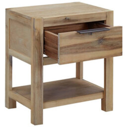 Vidaxl Nightstand With Drawer 40X30X48 Cm Solid Acacia Wood - thumbnail 2