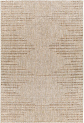 Livabliss Eagean-Global Cream Beige Brown In- & Outdoor Rug 200 X 275 Cm Easy Care, Non Shedding - image 1