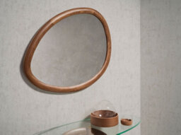 Angel Cerda Stylish Organic Walnut Wall Mirror For Modern Interiors - thumbnail 6