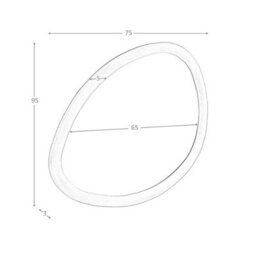 Angel Cerda Stylish Organic Walnut Wall Mirror For Modern Interiors - thumbnail 7