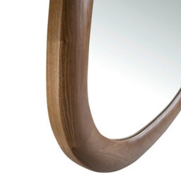Angel Cerda Stylish Organic Walnut Wall Mirror For Modern Interiors - thumbnail 4