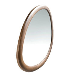 Angel Cerda Stylish Organic Walnut Wall Mirror For Modern Interiors - thumbnail 5