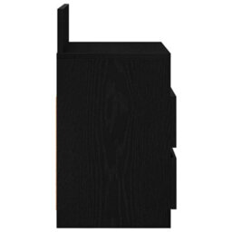 Berkfield Bedside Cabinets 2 Pcs With 2 Drawers Black 40X33X60 Cm - thumbnail 7