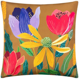 Wylder Nature House Of Bloom Celandine Square Uv & Water Resistant Outdoor Polyester Filled Cushion - thumbnail 1