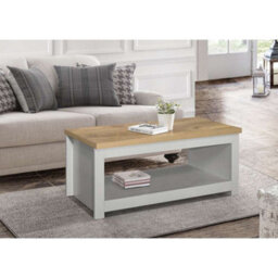 Birlea Highgate Coffee Table Grey & Oak - thumbnail 1