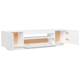 Vidaxl Tv Cabinet With Led Lights White 160X35X40 Cm - thumbnail 9