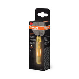 Osram Vintage 1906 Led Tubular Filament Lamp 20W  820 Gold E27 Warm White 4 Pack - thumbnail 3