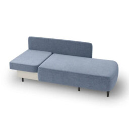 Solo Sofa Bed With Sleeping Function And Storage Compartment Polyurethane Foam Wooden Metal Legs 162X93X97Cm Light Green Left - thumbnail 5