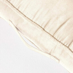 Homescapes Cream Faux Suede Armchair Booster Cushion - thumbnail 6