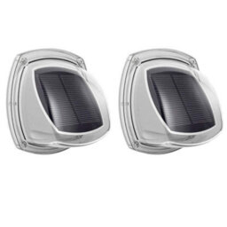 2X Smd 6 Led Outdoor Solar Light Lamp - Wall Fence Door Step Security Bright Lights Lamps - Waterproof And Abs Material - thumbnail 3