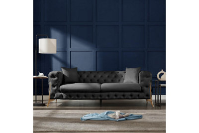 Home Detail Jaguar 3-Seater Sofa Chesterfield Design Velvet - image 1