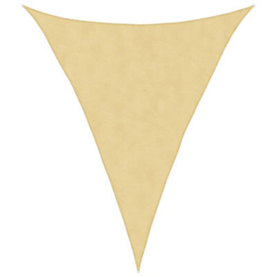 Berkfield Durable Sun Shade Sail Sand 4X5X5 M 100% Polyester Oxford