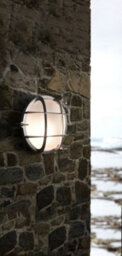 Nordlux Polperro Outdoor Patio Terrace Garden Wall Light In Nickel (Height) 9.3Cm - thumbnail 5