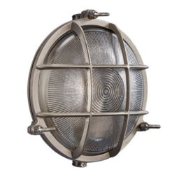 Nordlux Polperro Outdoor Patio Terrace Garden Wall Light In Nickel (Height) 9.3Cm - thumbnail 2