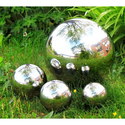 Primrose Polished Stainless Steel Gazing Globe Sphere 12.6Cm - image 1