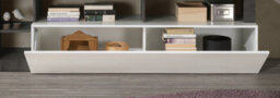 FurniComp LTD Furnicomp Lorenzo 184Cm White Gloss And Concrete Grey Tv Stand - thumbnail 2