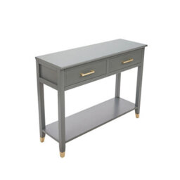 Cabinet Bits Palazzi 2 Drawer Console Table Grey - thumbnail 4