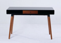 Flair Edelweiss Desk (120X50Cm) - Walnut & Black - thumbnail 5