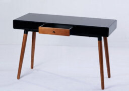 Flair Edelweiss Desk (120X50Cm) - Walnut & Black - thumbnail 3