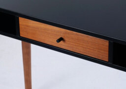 Flair Edelweiss Desk (120X50Cm) - Walnut & Black - thumbnail 6