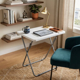 Aamen Folding Tv Dinner Tray Table With Mdf Top - thumbnail 2