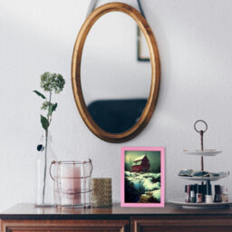 "AK Frames Sleek 10X8"" Pastel Pink Thin Modern Picture Frame - Slim And Design For Posters, Prints And Photos - Elegant Wall Frame Decor" - thumbnail 4