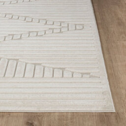 Livabliss Le Mans-Modern White 3D High & Low Pile Textured In- & Outdoor Rug 160 X 220 Cm Easy Care, Non Shedding - thumbnail 5