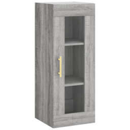 Berkfield Highboard Grey Sonoma 34.5X34X180 Cm Engineered Wood - thumbnail 5